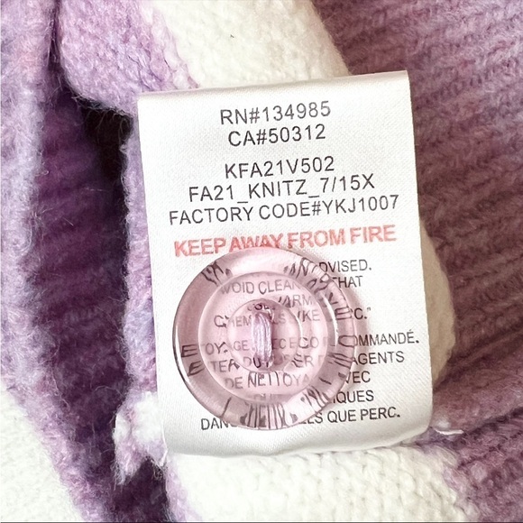 NWT FOR LOVE & LEMONS 90s Y2K Cropped Sleeveless Striped Cardigan Sweater Vest M - Picture 13 of 14